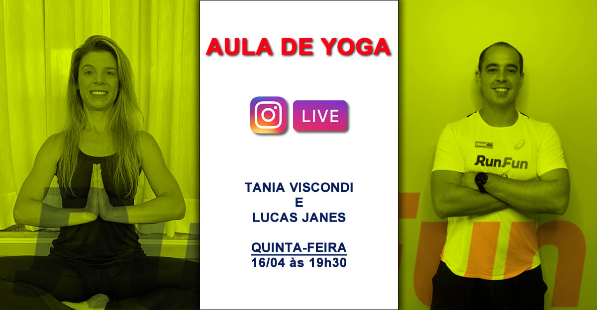 Live RunFun Yoga - Tania e Lucas 16/04/2020