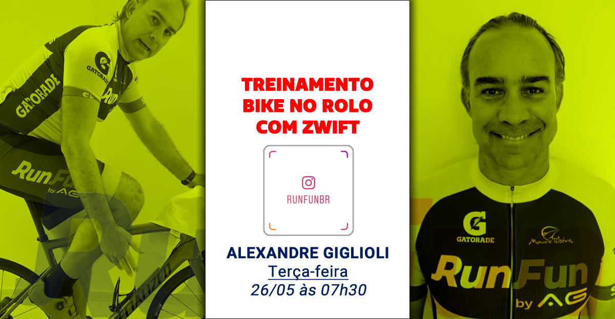 Live RunFun Treinamento Bike Indoor Alexandre Giglioli 26-05