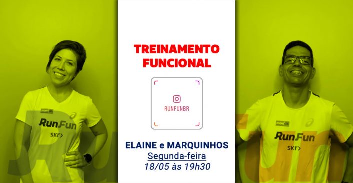 Live RunFun Treinamento Funcional Elaine e Marquinhos 18-05 Live RunFun Treinamento Funcional Elaine e Marquinhos 18-05