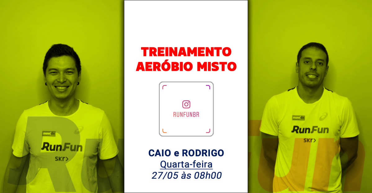 Live – Treino Aeróbio Misto – 27/05/2020