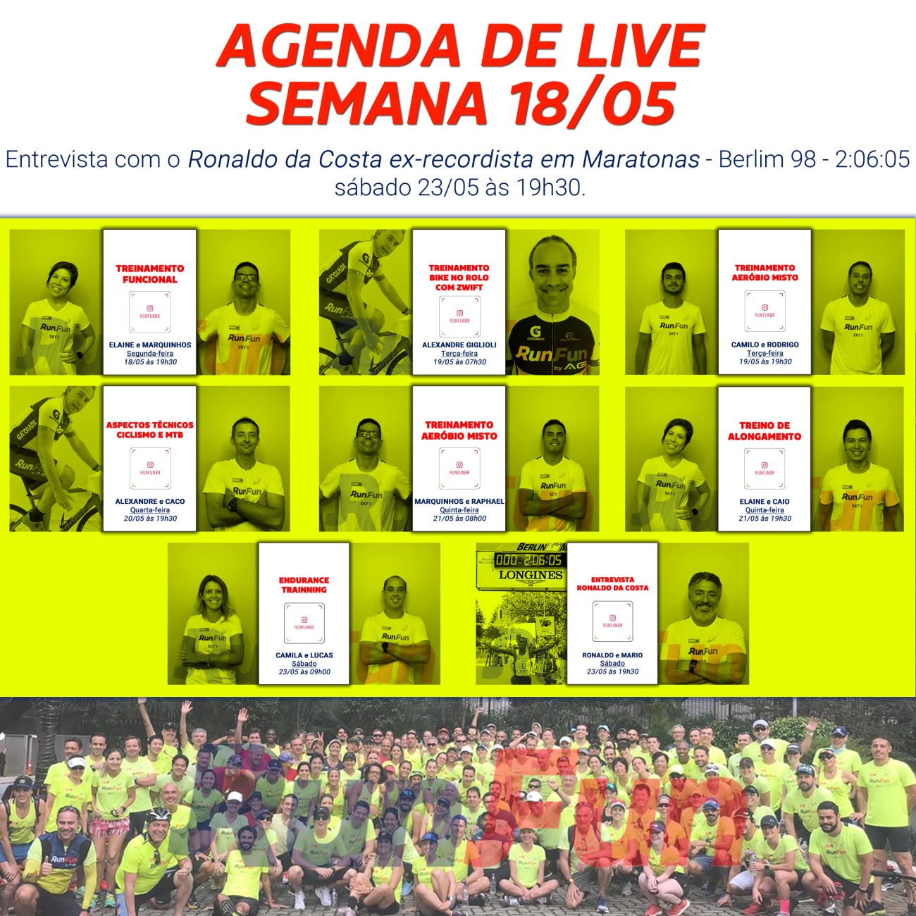 LIVES – Programação da Semana – 18/05/2020