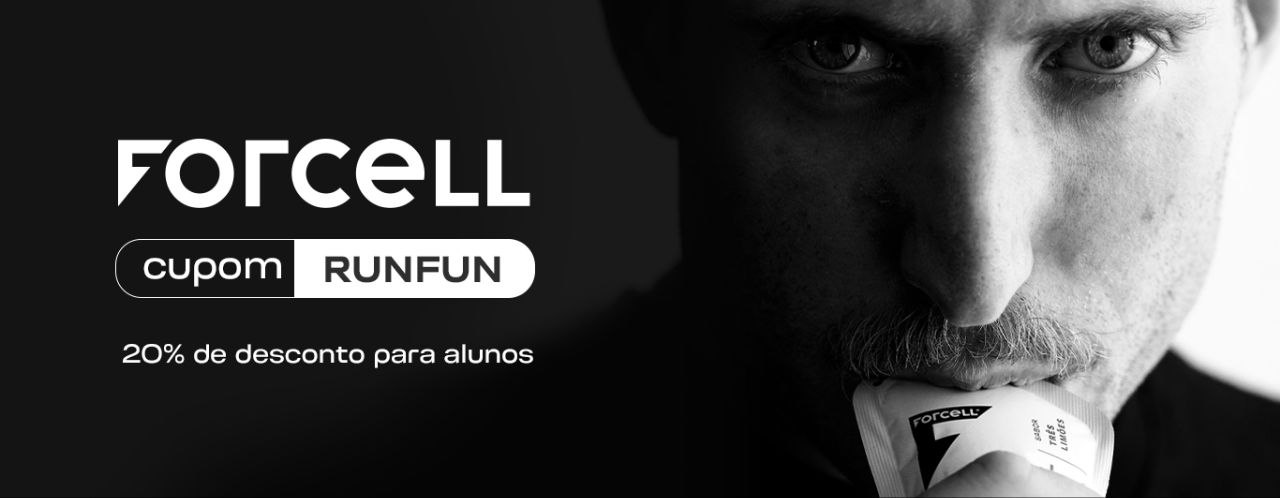 Forcell. Cupom RUNFUN: 20% de desconto para alunos